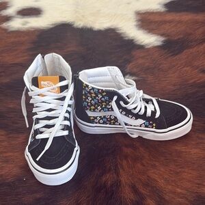 Vans Kids High-Top Sneakers - Black Floral